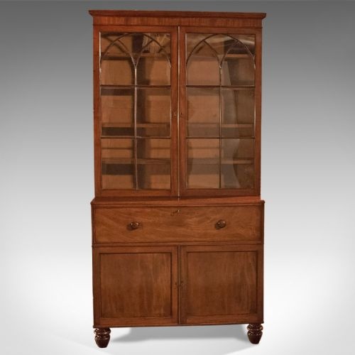 fig 1. Antique Secretaire Bookcase, Late Georgian c.1790