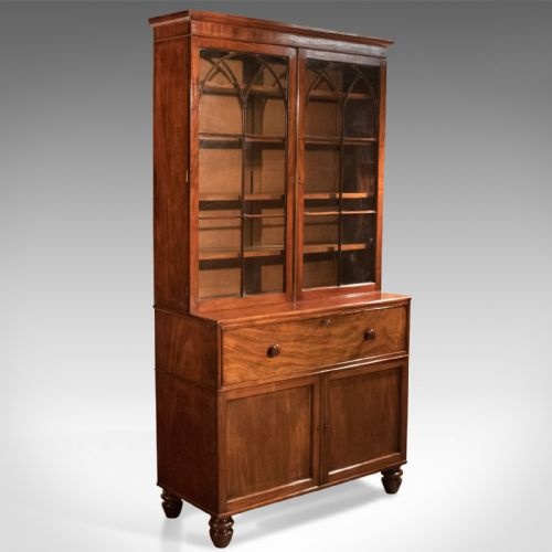 fig 2. Antique Secretaire Bookcase, Late Georgian c.1790