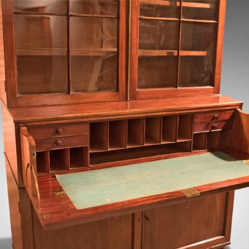 fig 3. Antique Secretaire Bookcase, Late Georgian c.1790