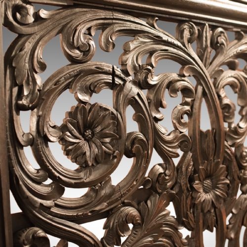 fig 2. Antique Carved Wall Panel, Victorian Oak, Large