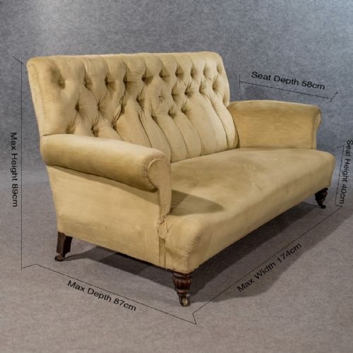 fig 1. Antique Small Settee Couch 2 Seat Sofa Top Quality English Regency Period c1820