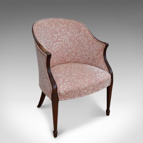 Antique Howard & Sons Chair, Victorian Armchair, Tub, Bedroom