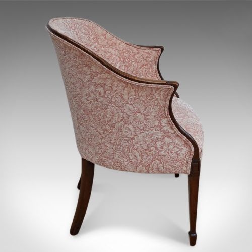 fig 2. Antique Howard & Sons Chair, Victorian Armchair, Tub, Bedroom