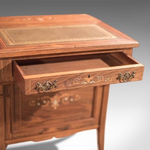 fig 2. Antique Davenport, Edwardian Tilt Top Desk