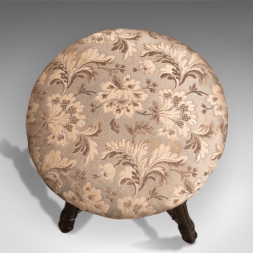 fig 1. Antique Piano Stool, Aesthetic Period c1880
