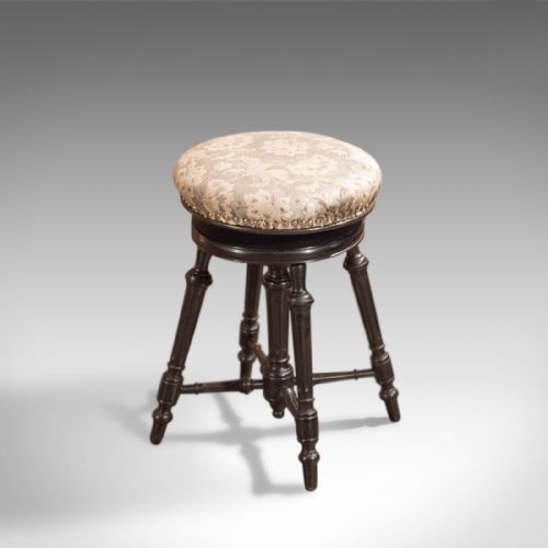 fig 2. Antique Piano Stool, Aesthetic Period c1880