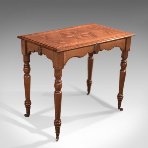 fig 1. Antique Side Table, Georgian Oak c.1800
