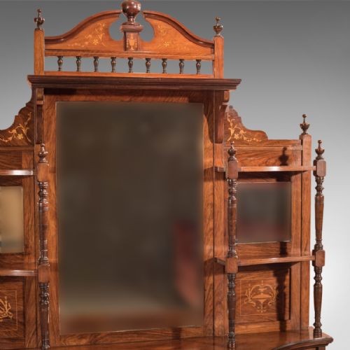 fig 4. Antique Sideboard, Edwardian Mirror Back c1910 