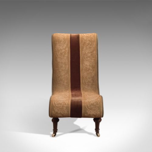 fig 1. Antique Salon Chair, Victorian c1850