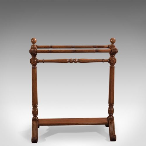 fig 1. Antique Towel Rail, Large Victorian Stand c.1850