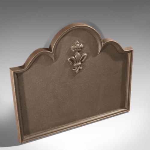 fig 1. Antique Fire Back & Basket, Victorian