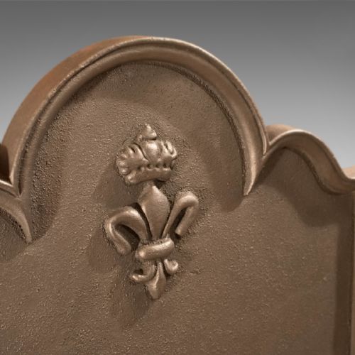 fig 2. Antique Fire Back & Basket, Victorian