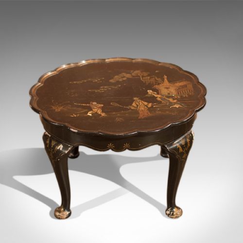 fig 2. Antique Lacquered Pie Crust Tea Table, c1900