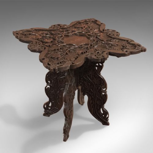 Antique Campaign Side Table, Anglo-indian C.1900