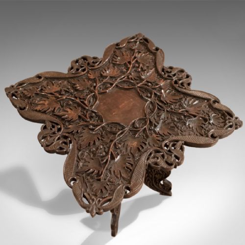 fig 3. Antique Campaign Side Table, Anglo-Indian c.1900