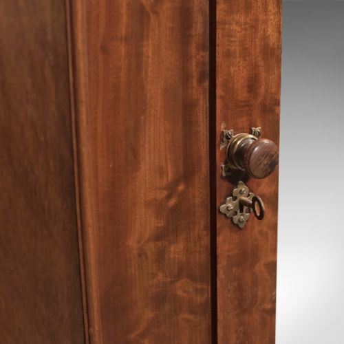 fig 3. Antique Hall Cupboard, Victorian Mahogany Wardrobe c.1900