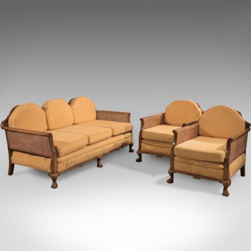 Antique Conservatory Suite, Edwardian Bergere C.1910