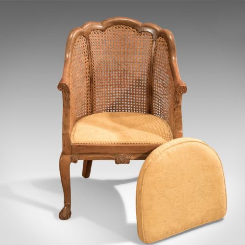 fig 2. Antique Pair of Chairs, Edwardian, Bergere, Conservatory c.1910