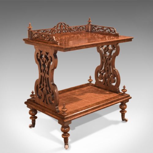 Antique Side Table, Regency Burr Walnut C.1830