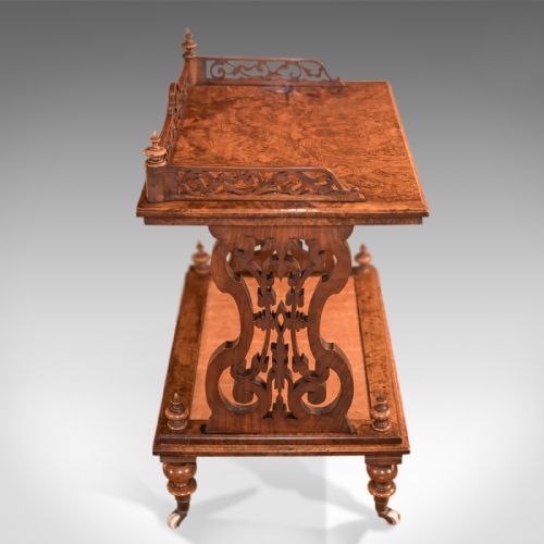 fig 2. Antique Side Table, Regency Burr Walnut c.1830