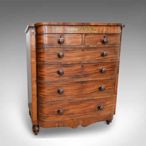 Antique Chest of Drawers, Large, Victorian, Scottish, Mahogany, C.1880