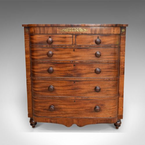 fig 1. Antique Chest Of Drawers, Large, Victorian, Scottish, Mahogany, C.1880