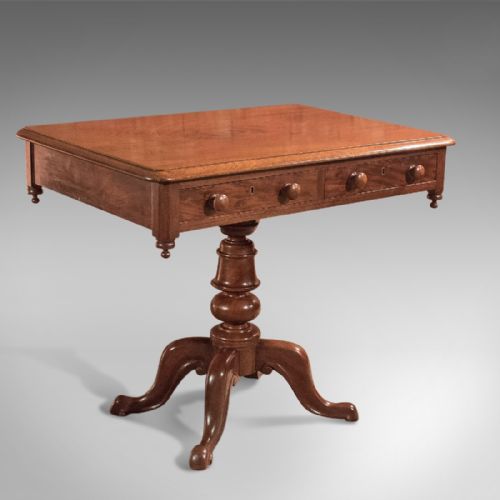 Antique Side Table, English Victorian Mahogany Circa 1880