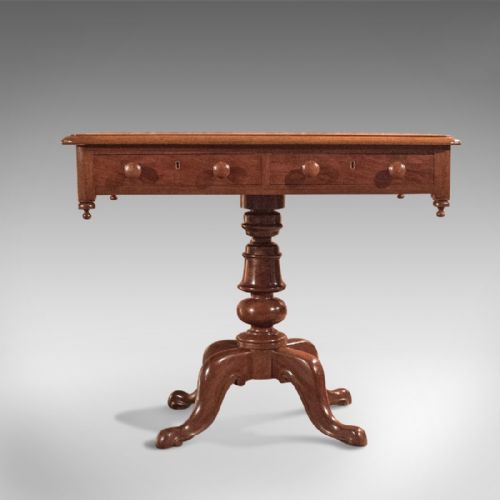 fig 1. Antique Side Table, English Victorian Mahogany circa 1880