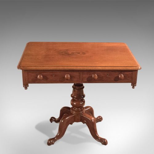 fig 2. Antique Side Table, English Victorian Mahogany circa 1880