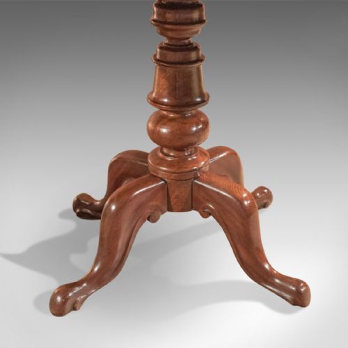 fig 3. Antique Side Table, English Victorian Mahogany circa 1880