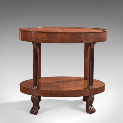 fig 2. Antique Side Table, French Empire Gueridon circa 1815