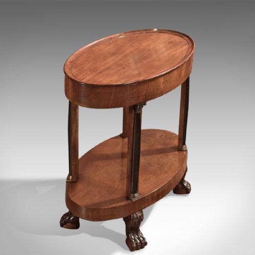 fig 3. Antique Side Table, French Empire Gueridon circa 1815