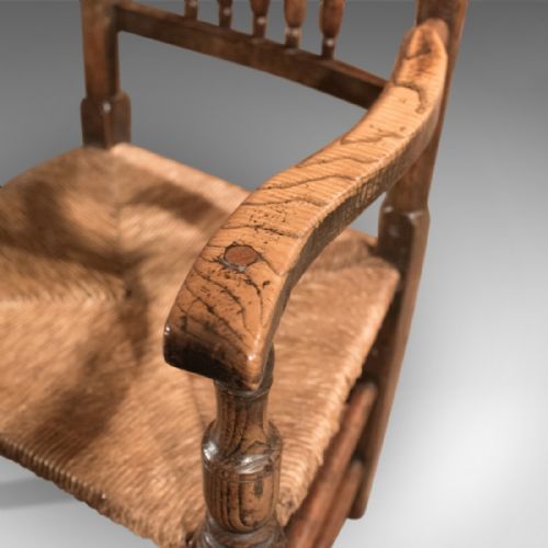 fig 3. Harlequin Set of 7 Antique Spindle Back Dining Chairs c.1800