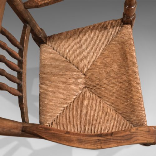 fig 4. Harlequin Set of 7 Antique Spindle Back Dining Chairs c.1800