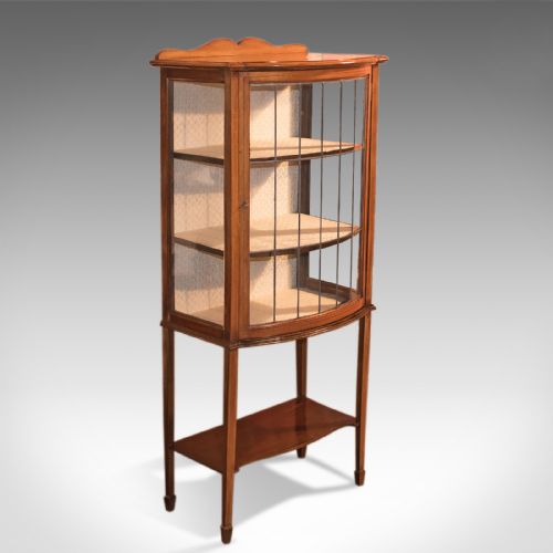 fig 3. Antique Glazed Display Cabinet, Edwardian c.1910