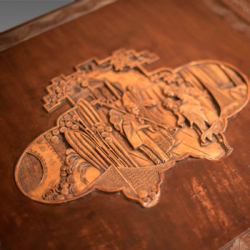 fig 3. Antique Chest, Oriental Camphor Wood Trunk, 1930s