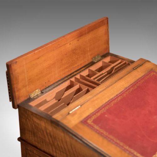 fig 4. Antique Davenport, Victorian Walnut Desk