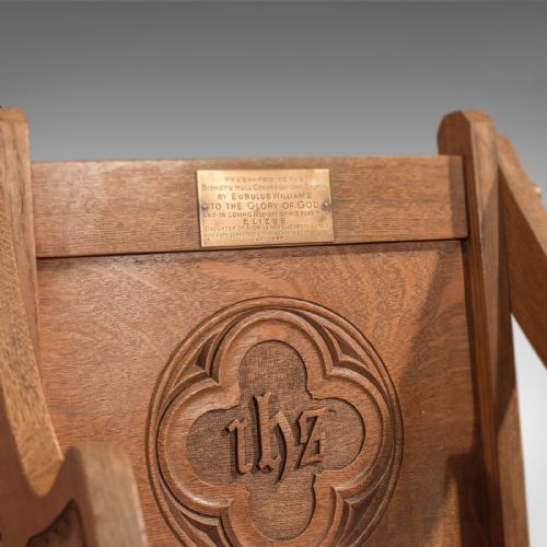 fig 2. Antique Glastonbury Chair, Early C20th in Oak