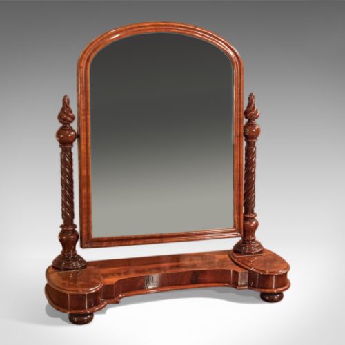 fig 1. Antique Mirror, Regency Dressing Table, c1820