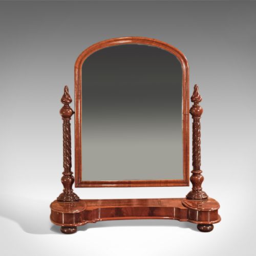 fig 2. Antique Mirror, Regency Dressing Table, c1820