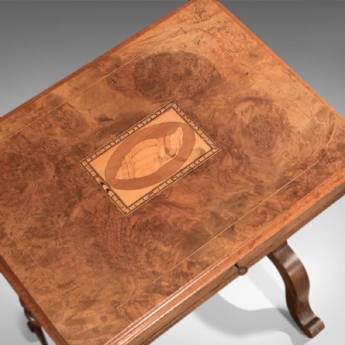 fig 2. Antique Work Table, Victorian Sewing Table c1860