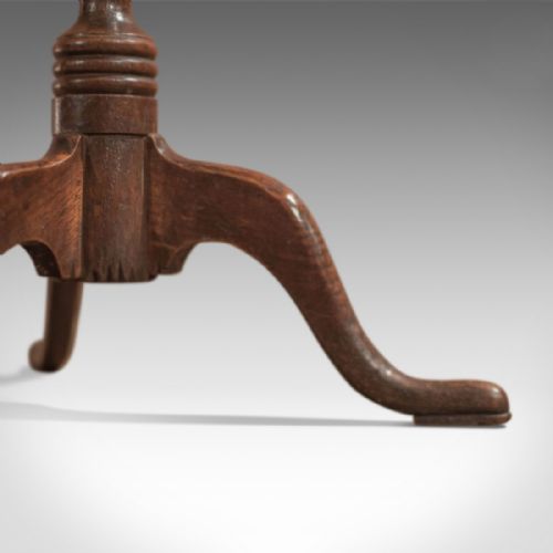 fig 3. Georgian Antique Wine Table in Oak, c1800