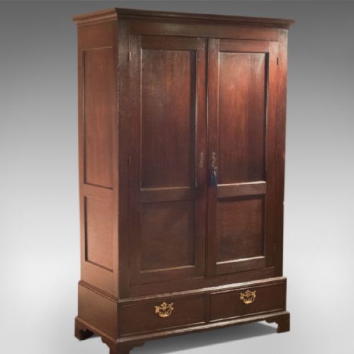 Georgian Antique Panelled Wardrobe, C.1800