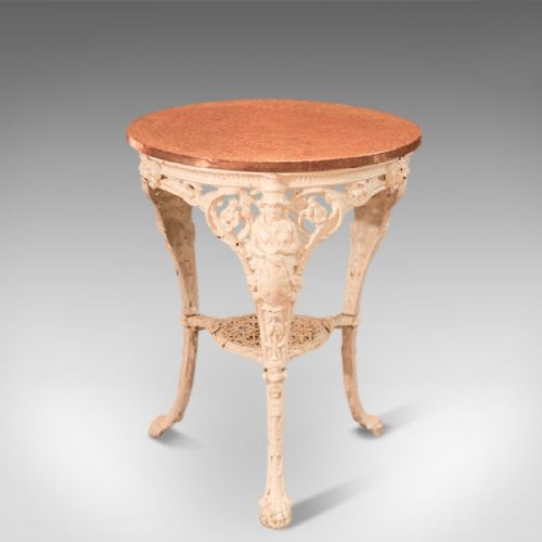 fig 2. Victorian Cast Iron & Copper Tavern Garden Table