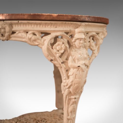 fig 3. Victorian Cast Iron & Copper Tavern Garden Table