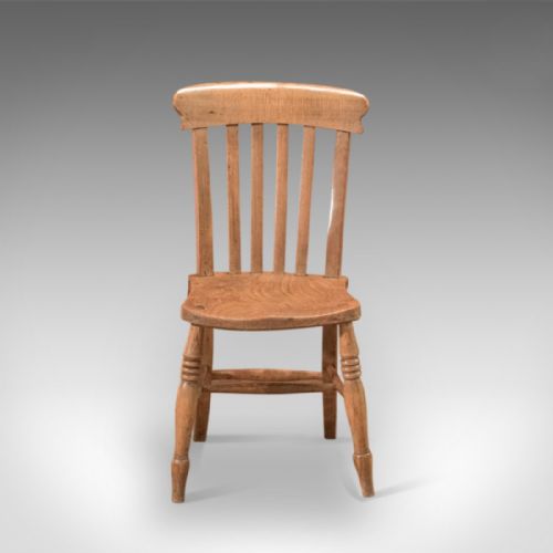 fig 1. 19th Century Victorian Elm Station Chair, Circa 1850