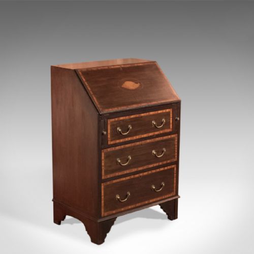 Edwardian Mahogany Bureau, C.1910