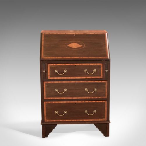 fig 1. Edwardian Mahogany Bureau, c.1910