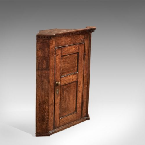 fig 2. 18th Century Georgian Oak Corner Cabinet, c.1750