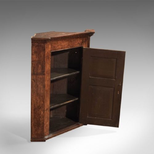fig 3. 18th Century Georgian Oak Corner Cabinet, c.1750